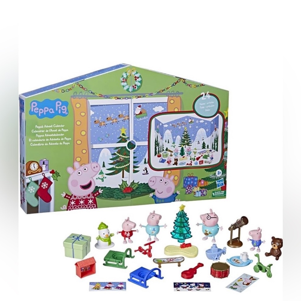 PEPPA PIG ADVENT CALENDAR AND TOY BUNDLE